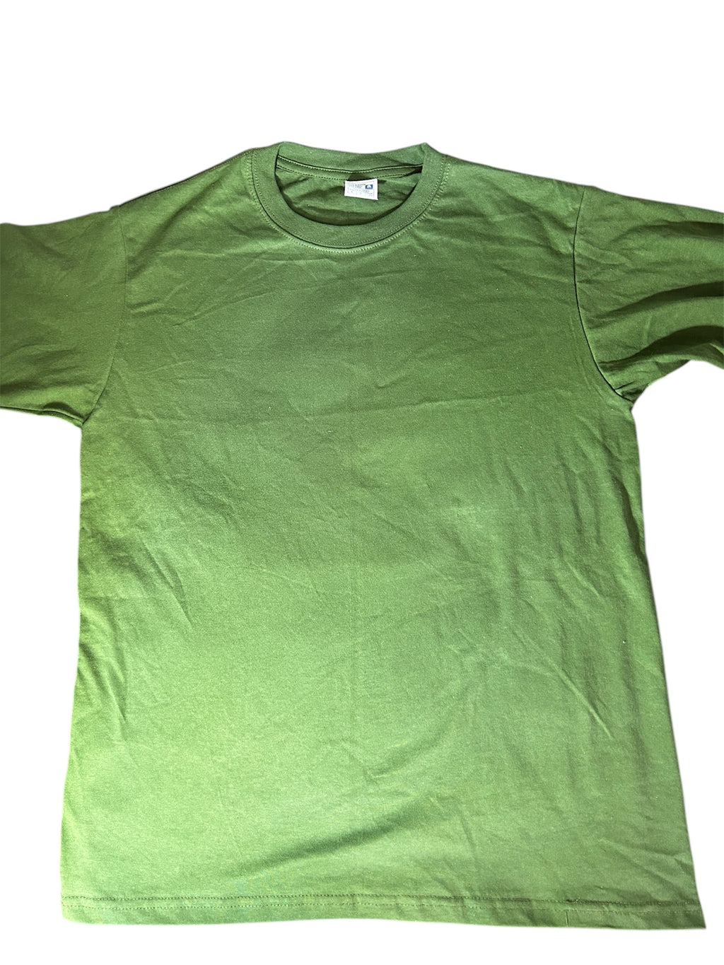 Playera verde militar lisa
